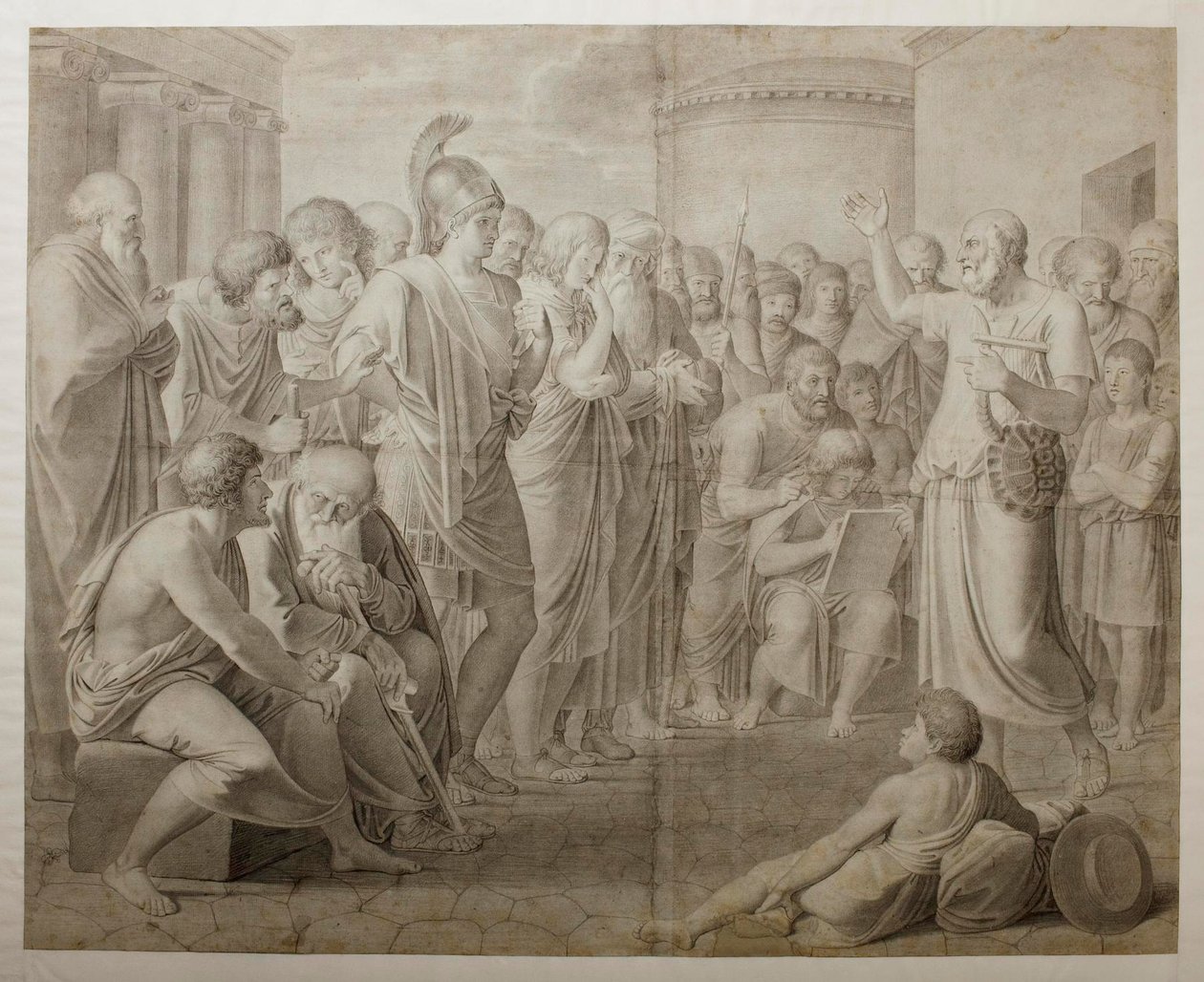 Homer Singing to the People by Bertel Thorvaldsen