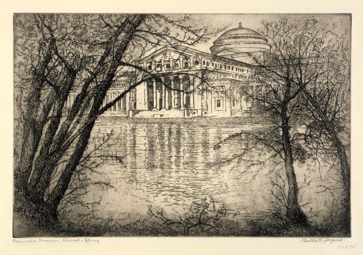 Fine Arts Building--Spring by Bertha E. Jaques