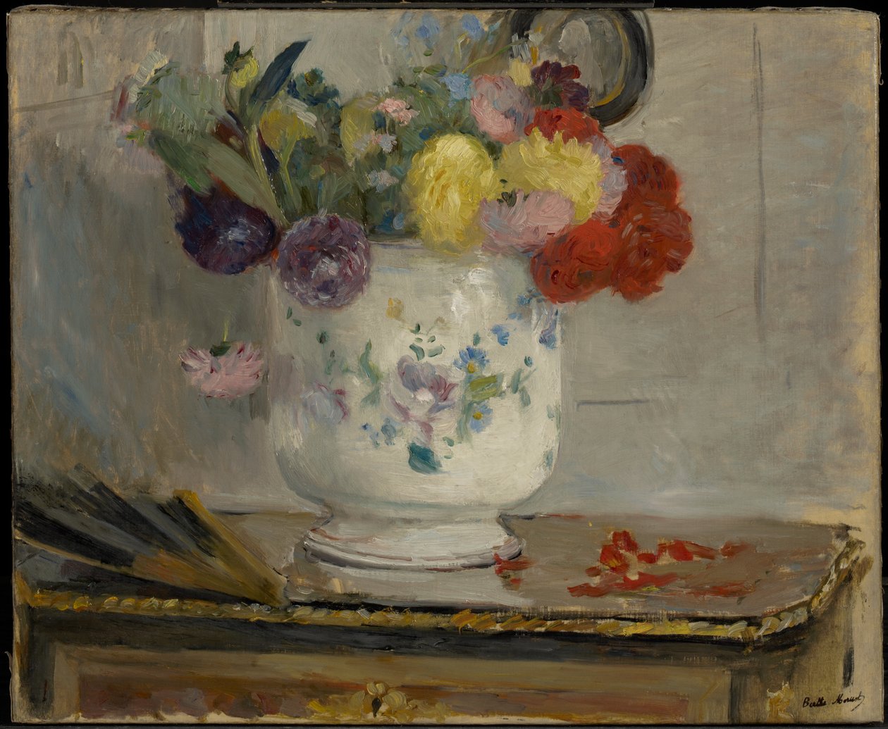 Dahlias by Berthe Morisot