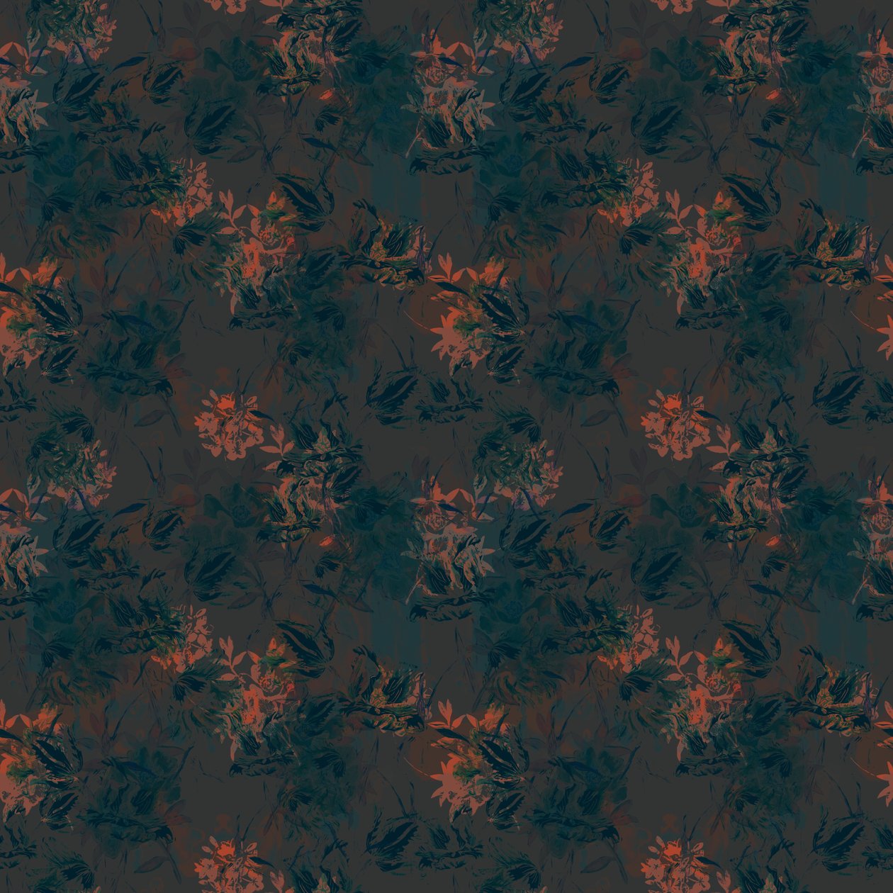 Burnt Umber Floral by Beth Travers: Premium art reproduction