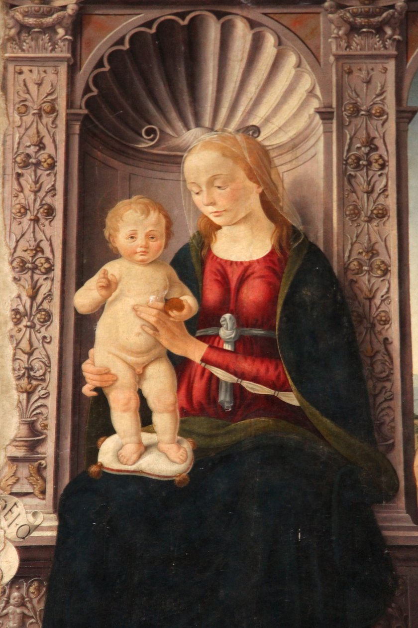 Madonna and Child Enthroned with Saints John the Baptist and Jerome