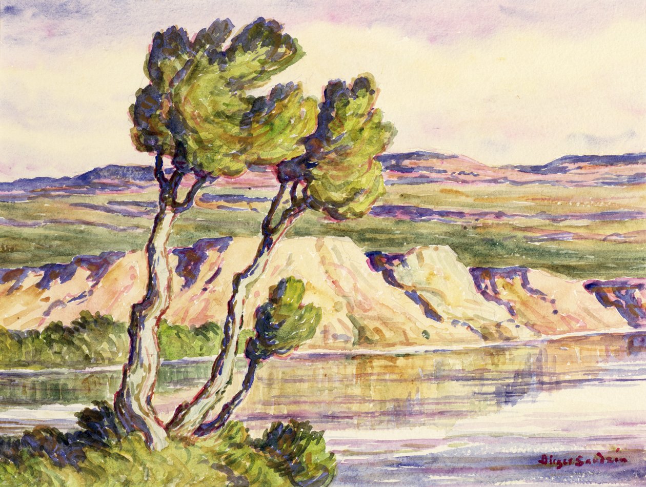 Kansas Creek by Birger Sandzen