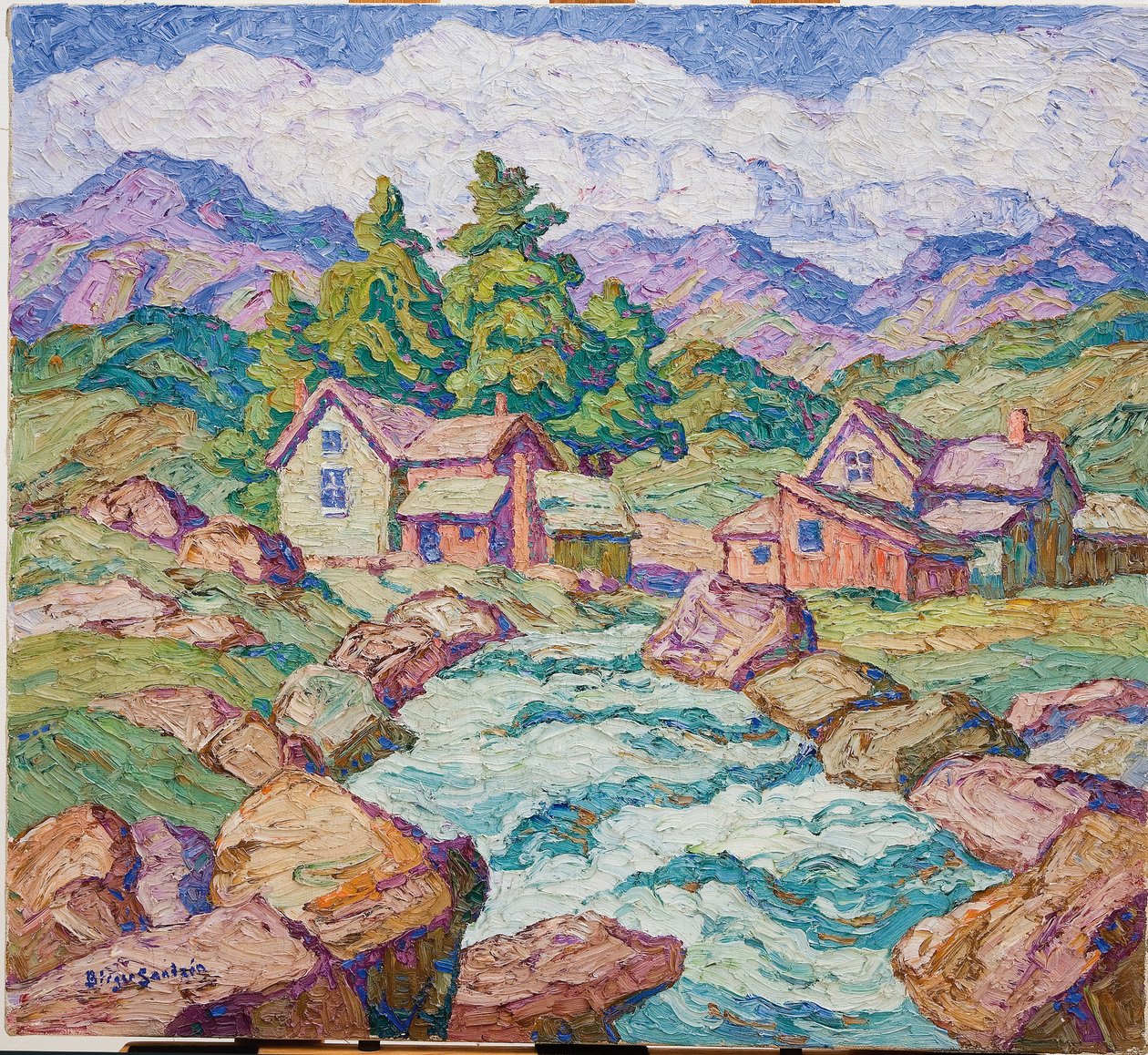 Mountain Village, Georgetown, Colorado by Birger Sandzen