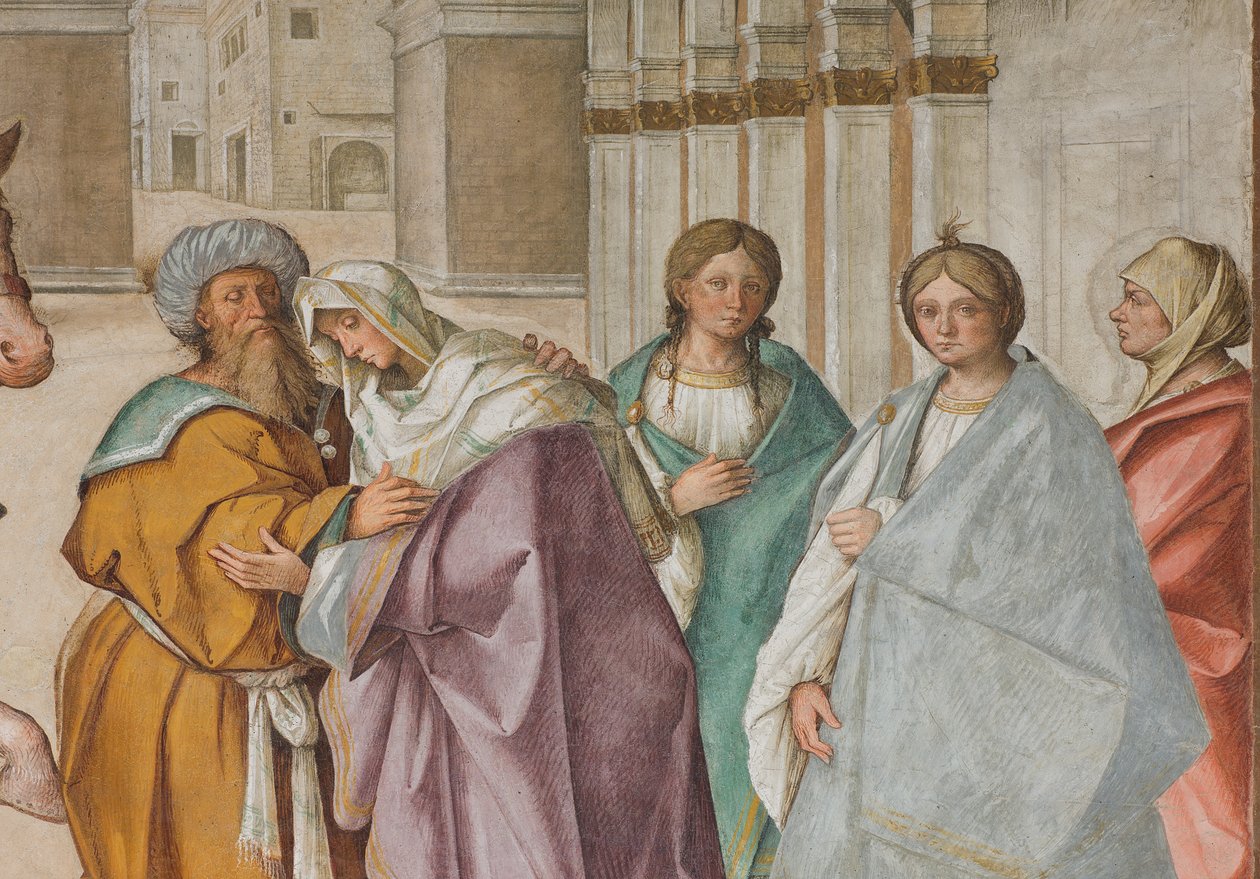 Central Nave, First North Span, Meeting of St. Joachim and Sant