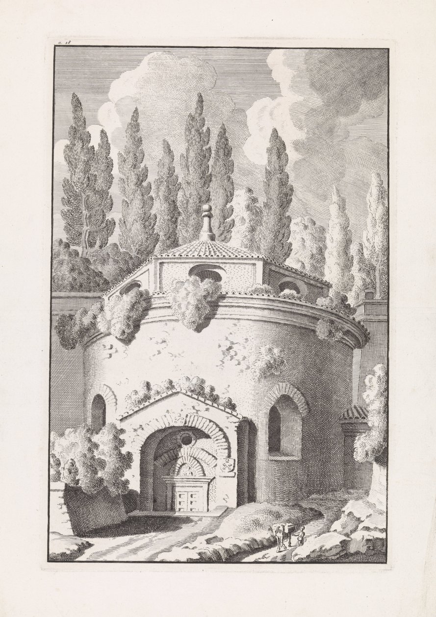 Ruins of a Roman Round Temple by Bonaventura van Overbeek