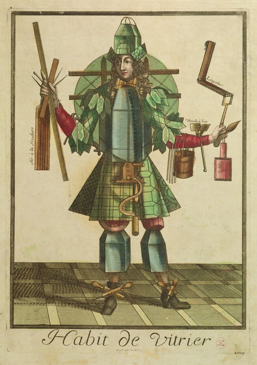 The Glaziers Costume by Bonnart 1650-1750 Bonnart 1650-1750
