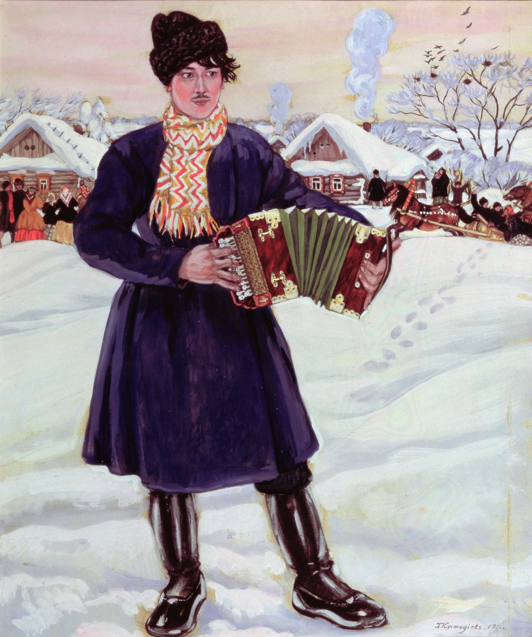 Shrove-tide, 1916 by Boris Mikhailovich Kustodiev