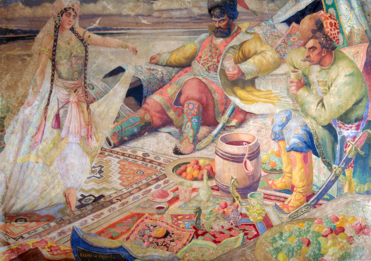 Stepan Razin, end of 19th - early 20th century by Boris Mikhailovich Kustodiev