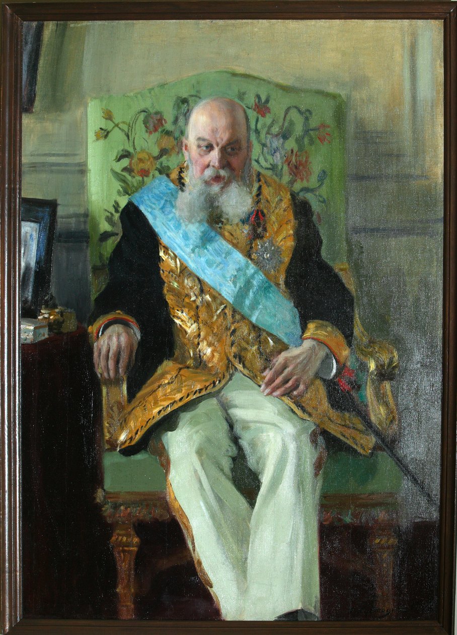 Portrait of Count Dmitri Martynovich Solski by Boris Mikhailovich Kustodiev