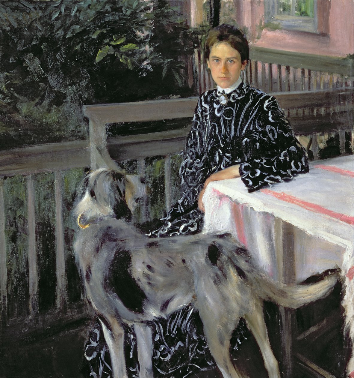 Portrait of Yulia Yevstafievna Kustodieva, the Artist