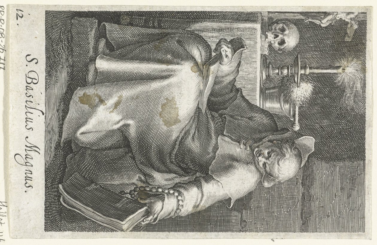 Saint Basil the Great as a Hermit by Boëtius Adamsz. Bolswert