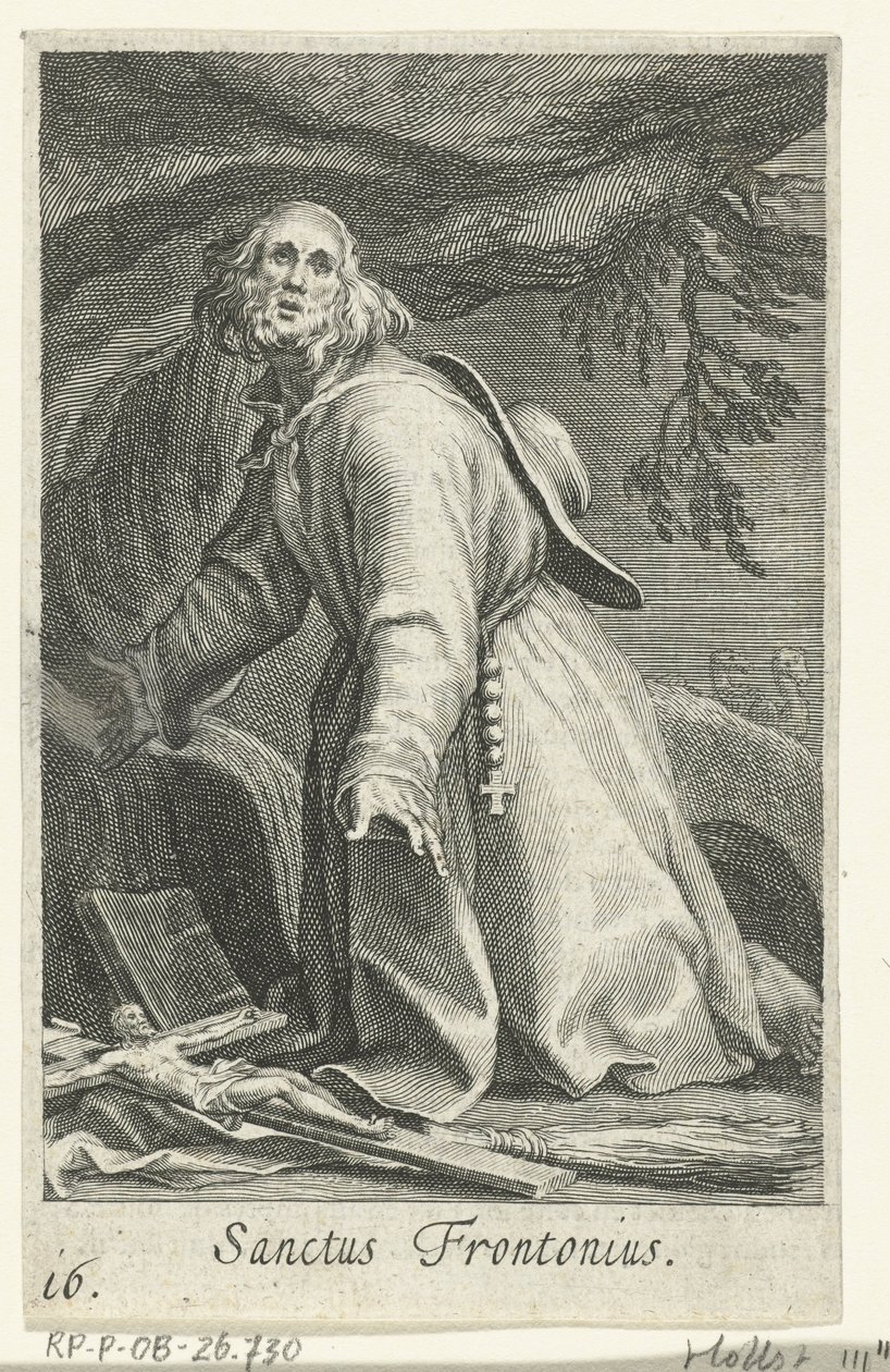 Saint Frontonius of Egypt as a Hermit by Boëtius Adamsz. Bolswert