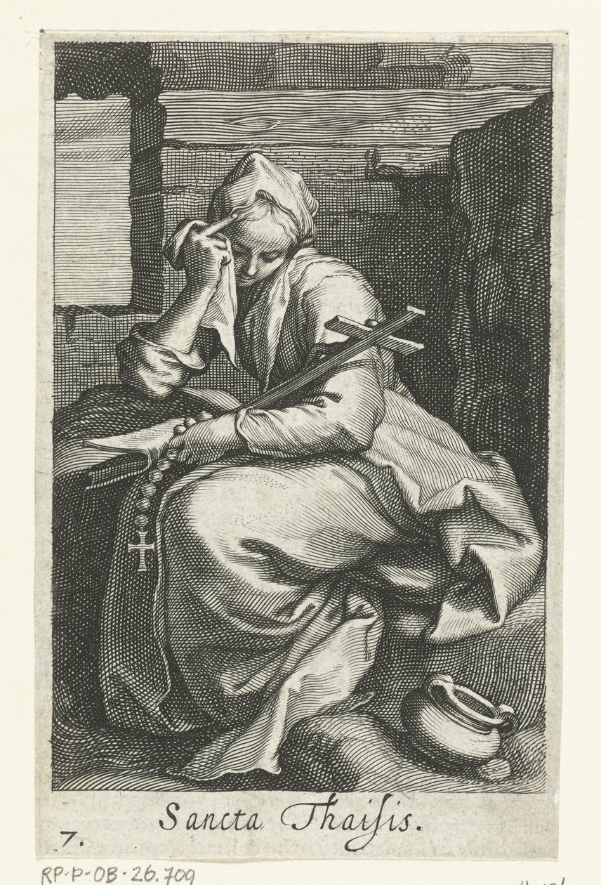 Saint Thaïs of Alexandria as a Hermit by Boëtius Adamsz. Bolswert