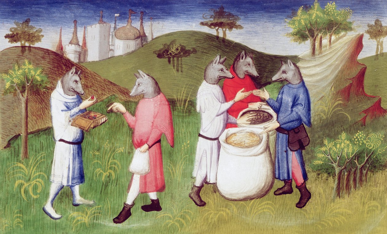 Wolf-headed people of the Andaman Islands in the Indian Ocean, from 