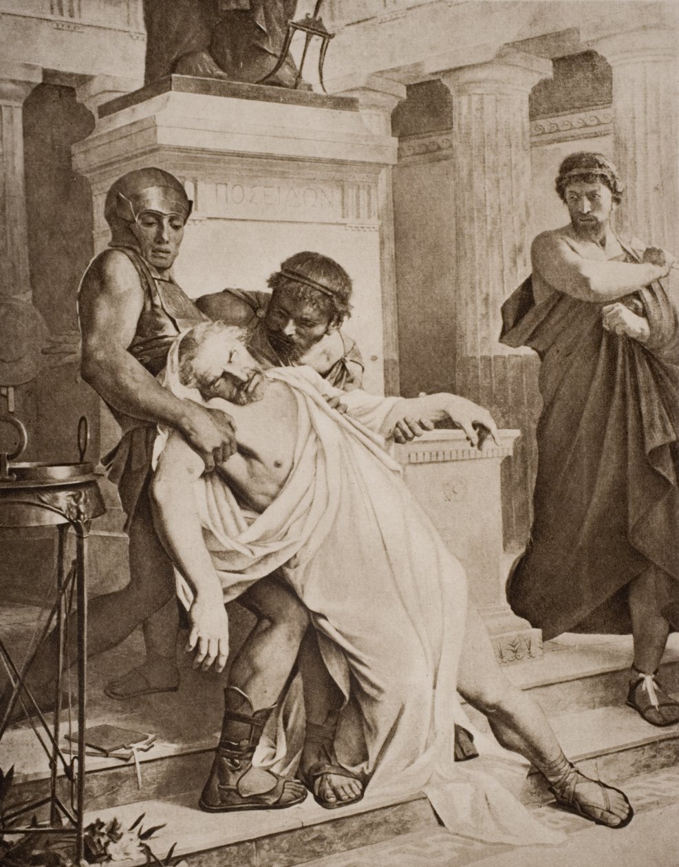 The Death of Demosthenes, Illustration from 