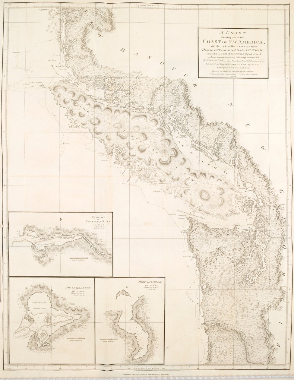 A Chart Showing Part of the Coast of North-West America by British School