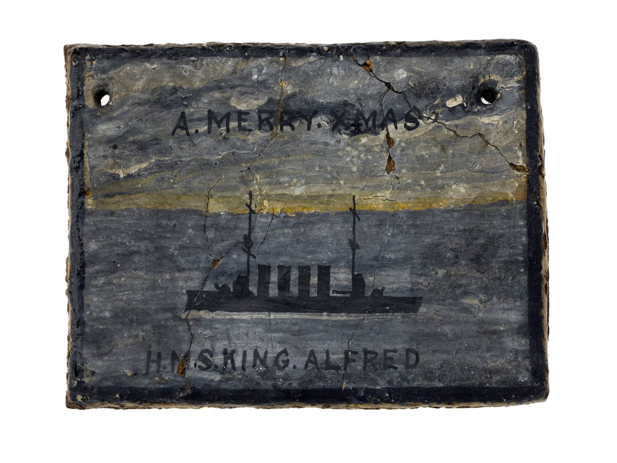 A rectangular cookie (rations of ship crew members) by British School