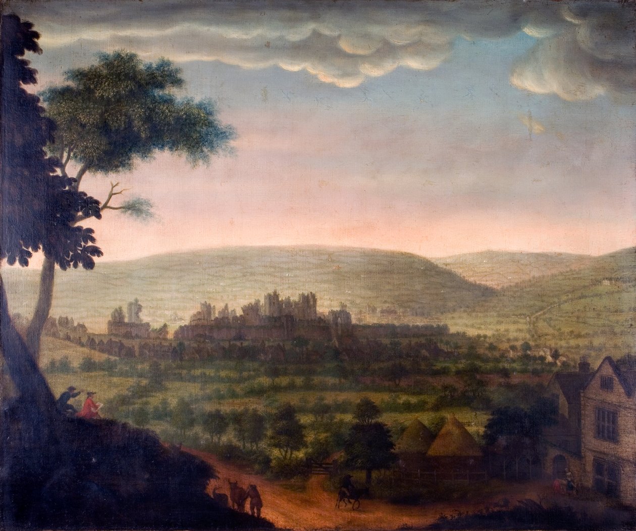 Caerphilly from the Van by British School