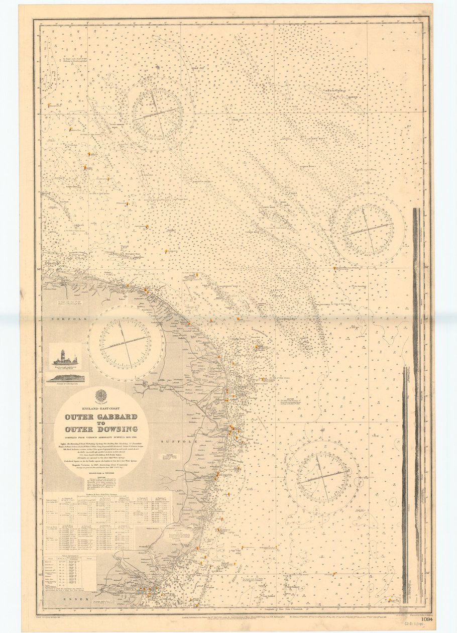England-East Coast. Outer Gabbard to Outer Dowsing by British School