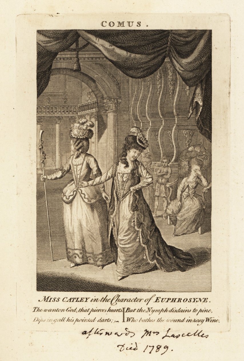 Miss Ann Catley in the character of Euphrosyne in John Milton
