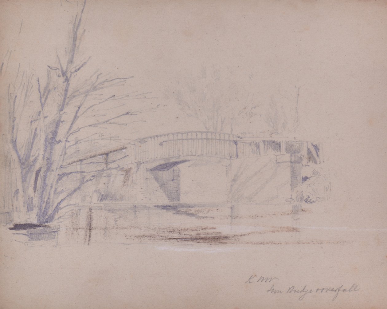 Single span railway bridge by British School