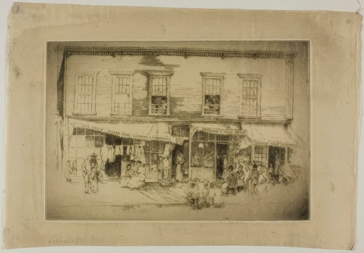 Chicago - No. 638 South Clark St. by Bror Julius Olsson Nordfeldt