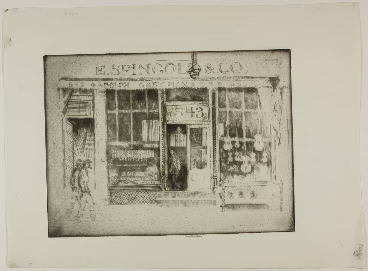 Chicago - The Pawnbroker by Bror Julius Olsson Nordfeldt