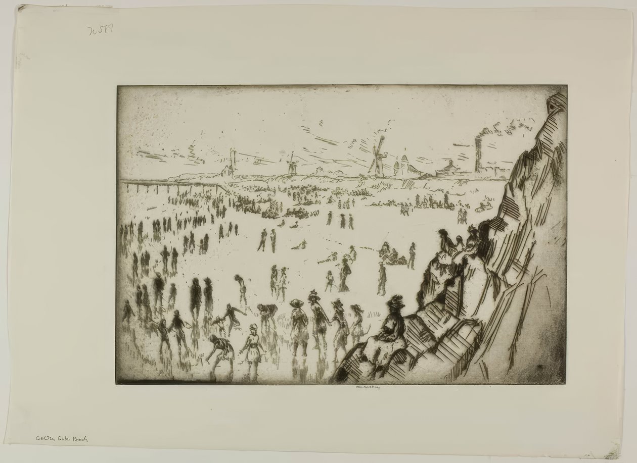 Golden Gate Beach by Bror Julius Olsson Nordfeldt