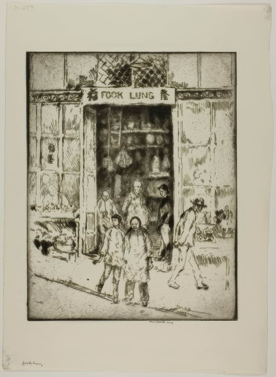 San Francisco - Fook Lung by Bror Julius Olsson Nordfeldt