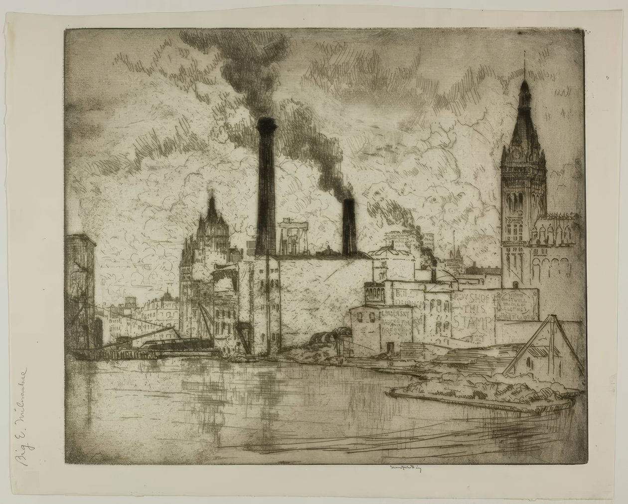 The Big E by Bror Julius Olsson Nordfeldt