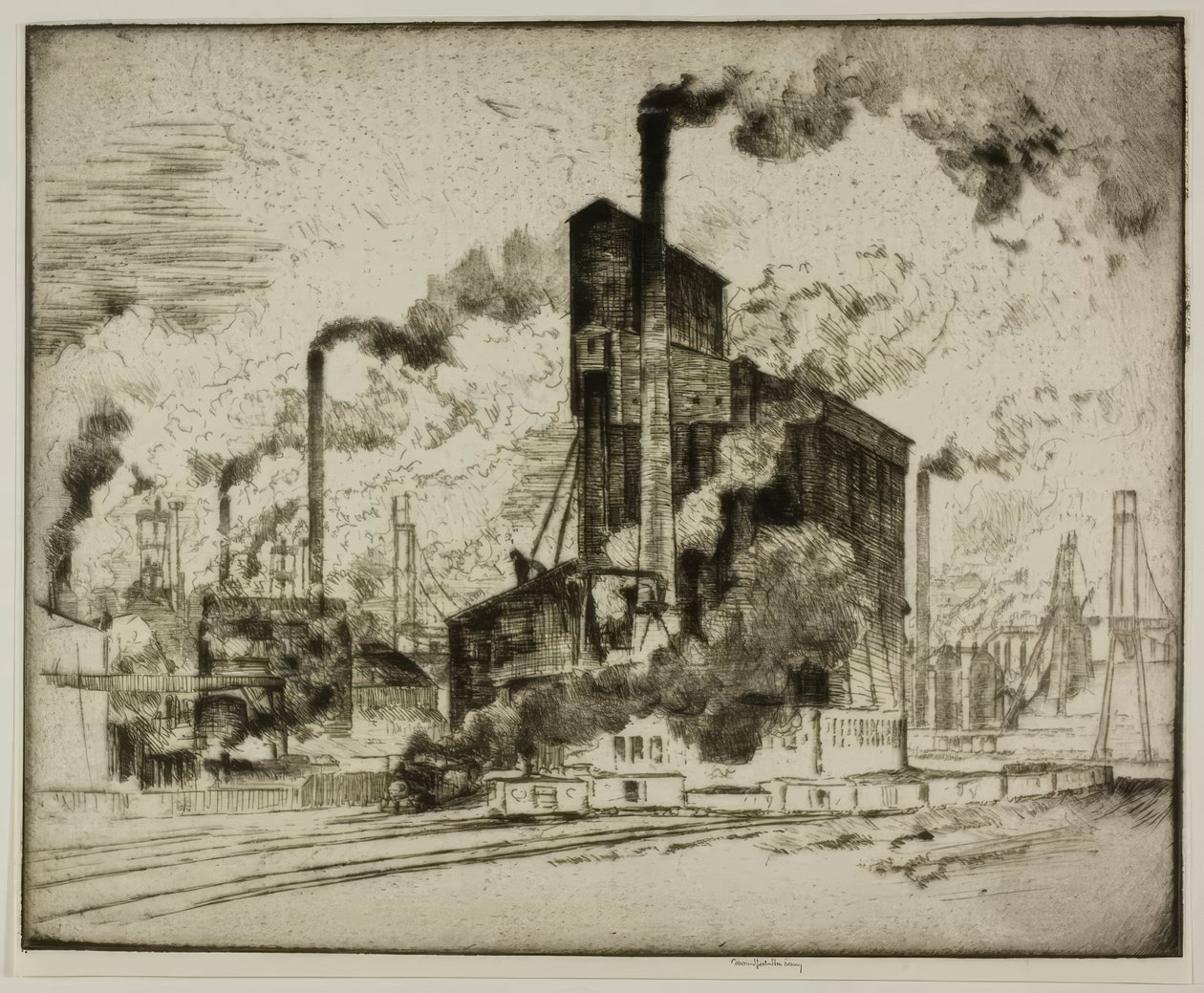 The Big Elevator by Bror Julius Olsson Nordfeldt