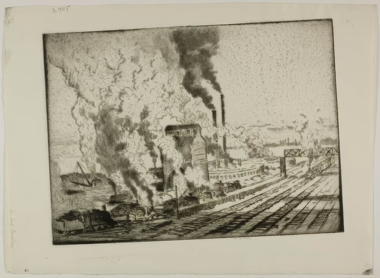 The Coal Crusher by Bror Julius Olsson Nordfeldt