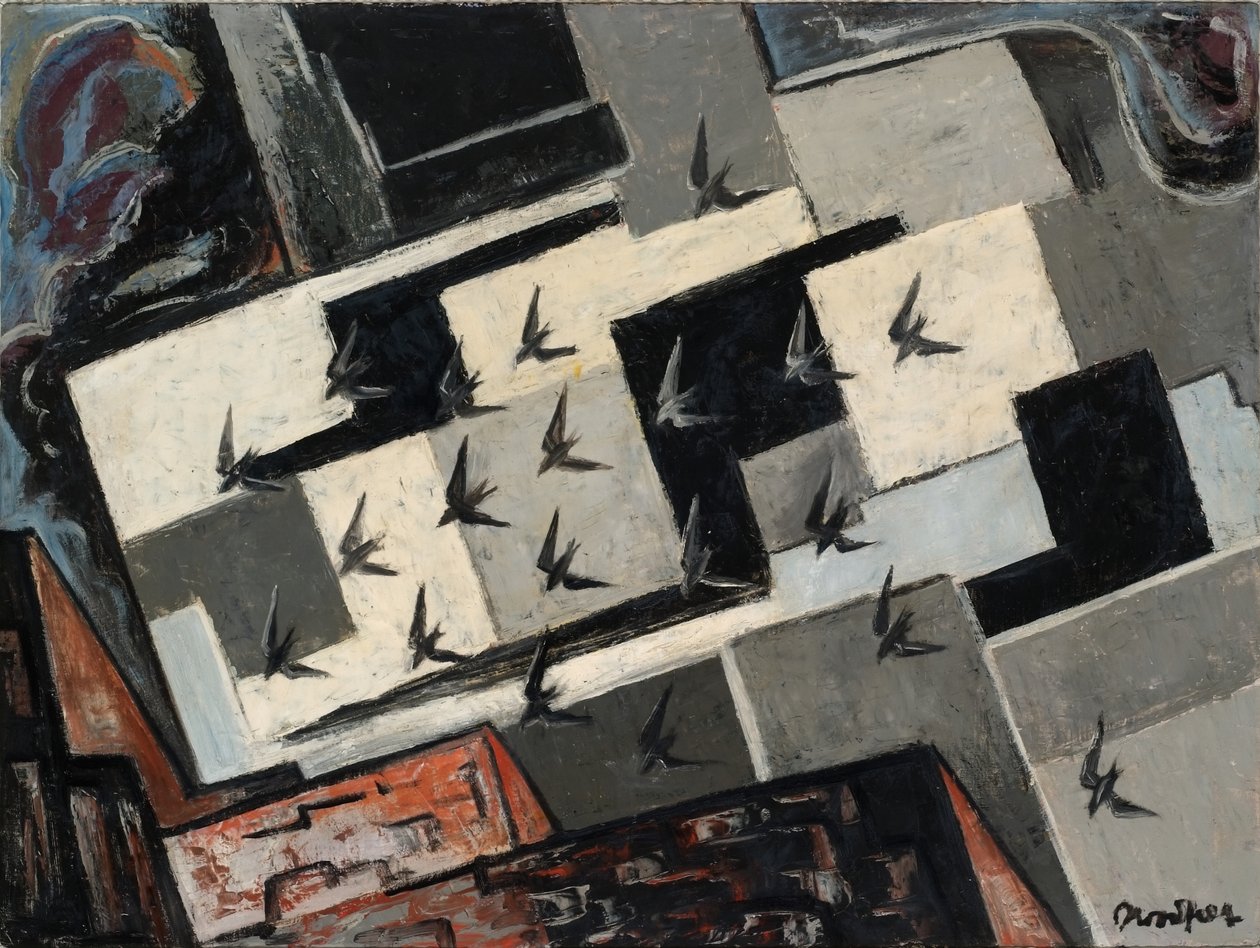 The Swallows by Bror Julius Olsson Nordfeldt