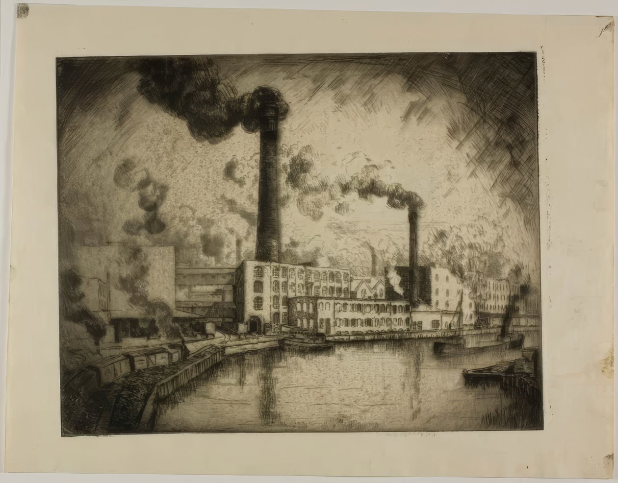 Untitled (South Deering - Left Bank) by Bror Julius Olsson Nordfeldt