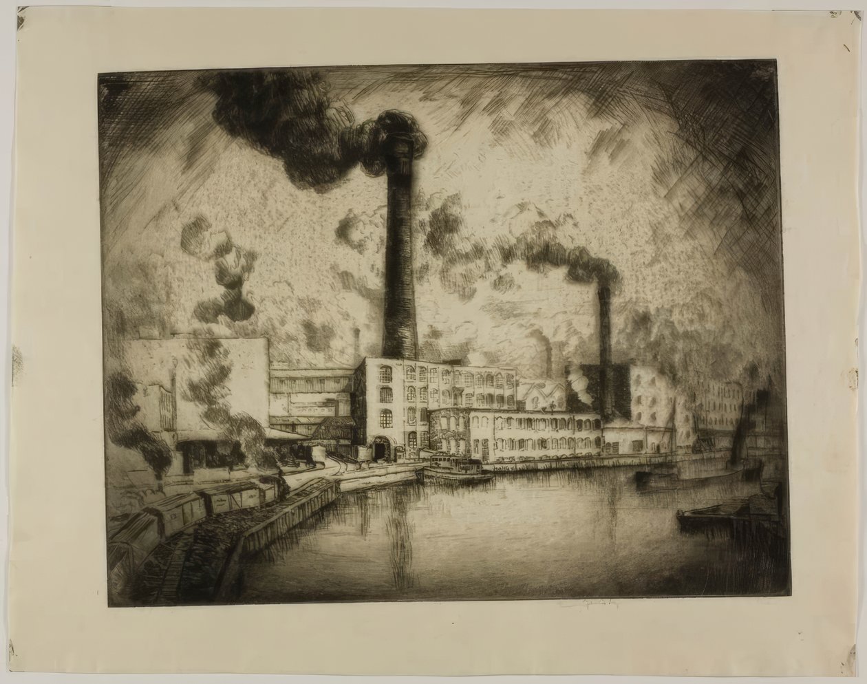 Untitled (South Deering - Left Bank) by Bror Julius Olsson Nordfeldt