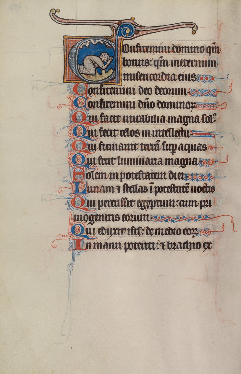 Initial C: A Man Praying by Bute Master