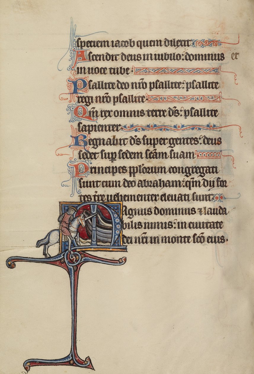 Initial M: A Knight Rides Toward Two Boats by Bute Master