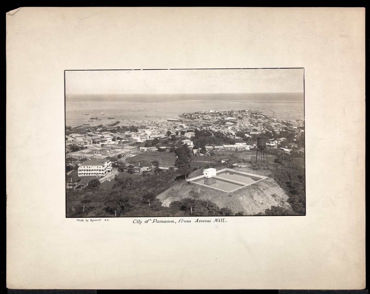 Aerial View of Panama City, 1912 or 1913 by Byron Company
