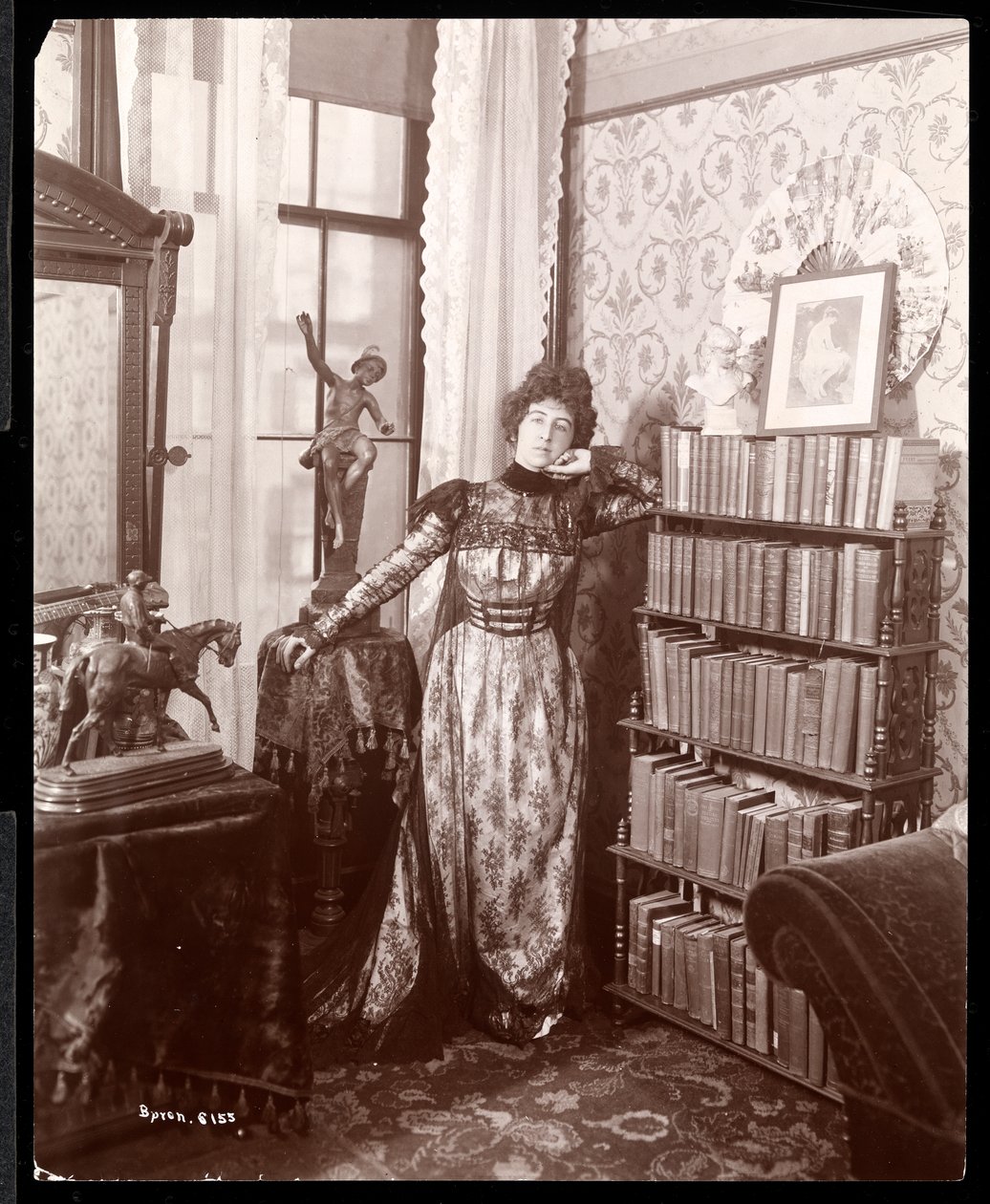 Anita Chartres in the Corner of a Room, c.1898 by Byron Company