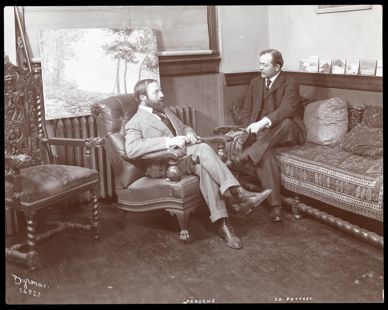 Artists Parsons and Ed Pottest, 1907 by Byron Company