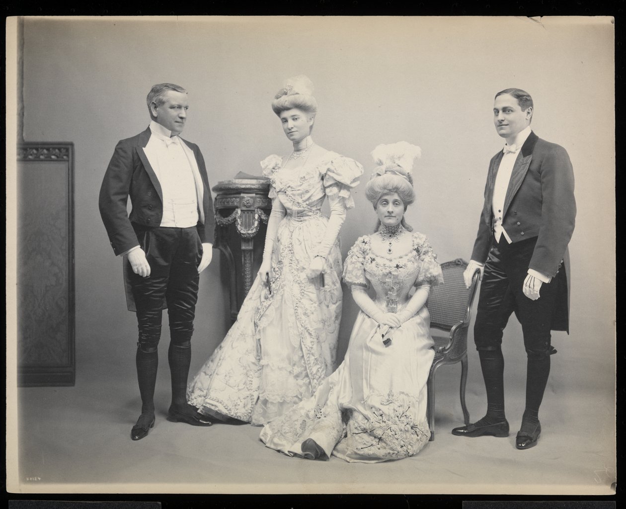 Group Portrait of Sydney Dillon Ripley with Three Others at the James ...
