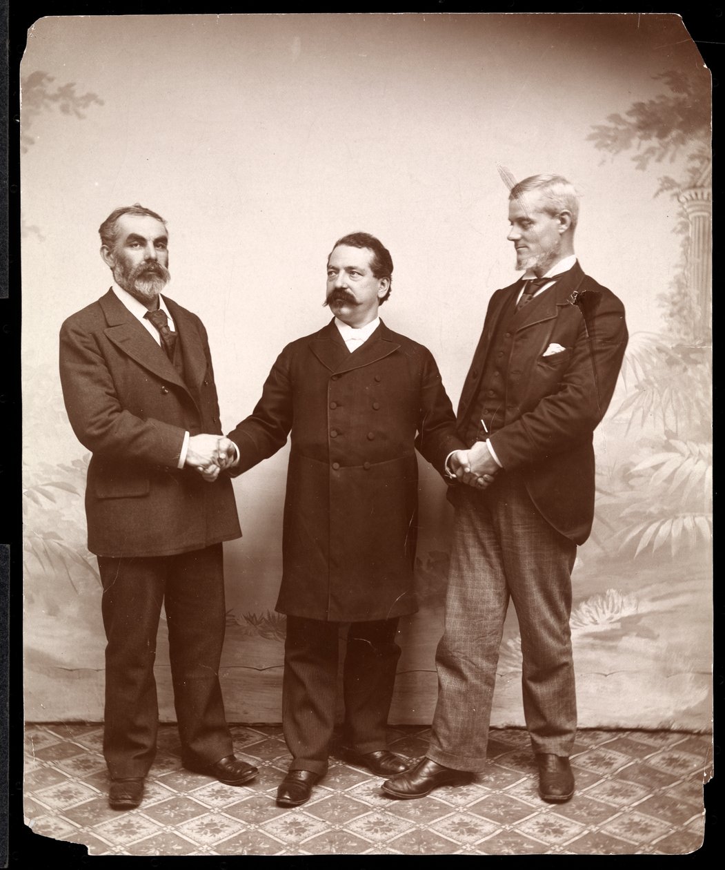 Labour Leaders Samuel Gompers, John Burns and Holmes by Byron Company