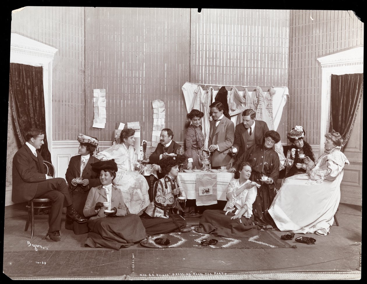 Mrs. G.G. Haines, Dressing Room Tea Party by Byron Company