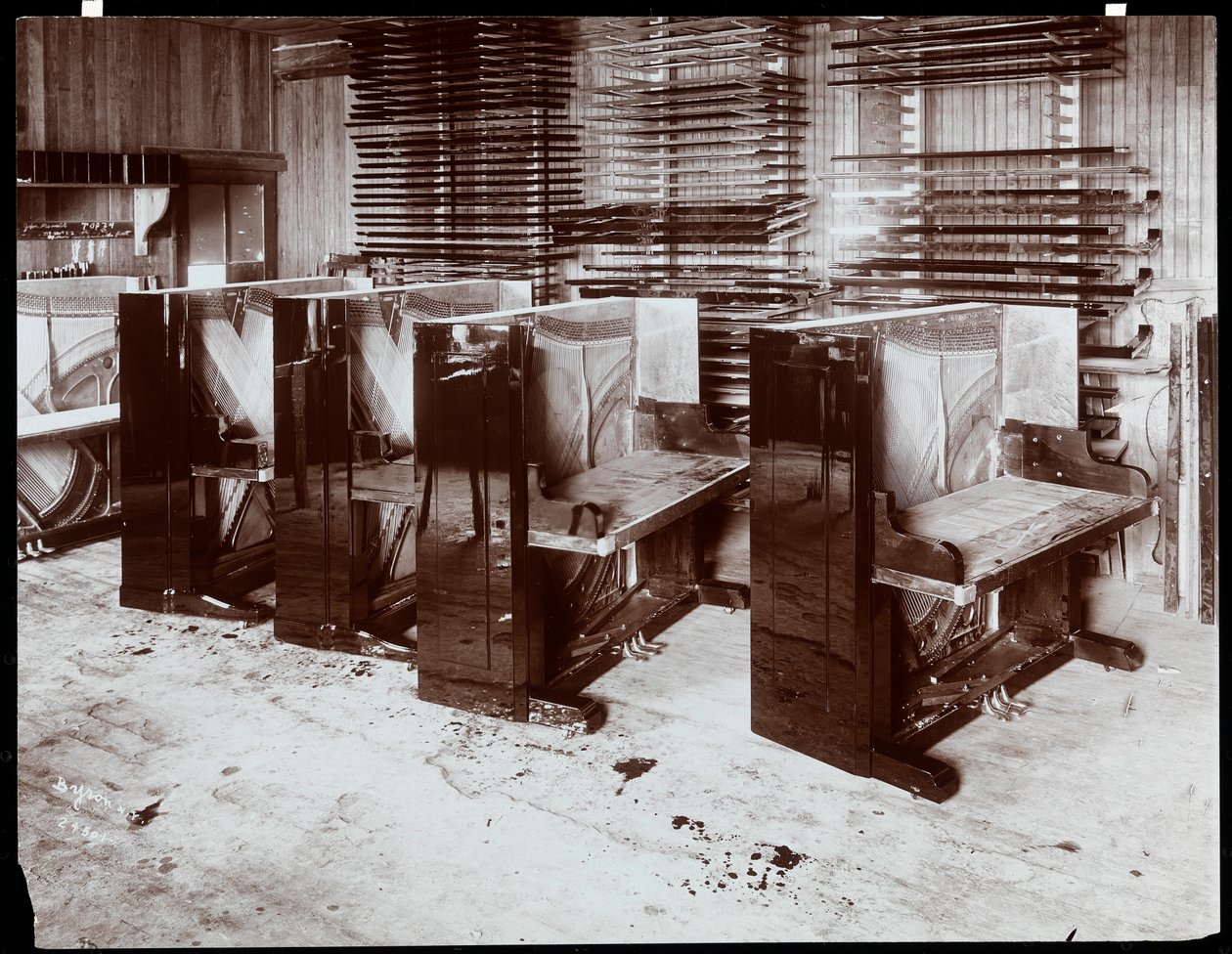 Pianos Under Construction at the Hardman, Peck and Co. Factory, New York by Byron Company