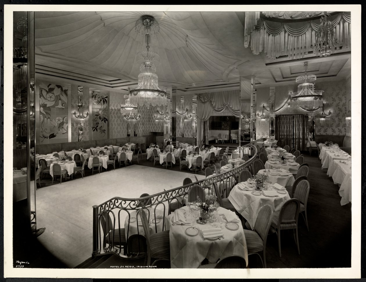 The Iridium Room at the Hotel St. Regis, 1937 by Byron Company