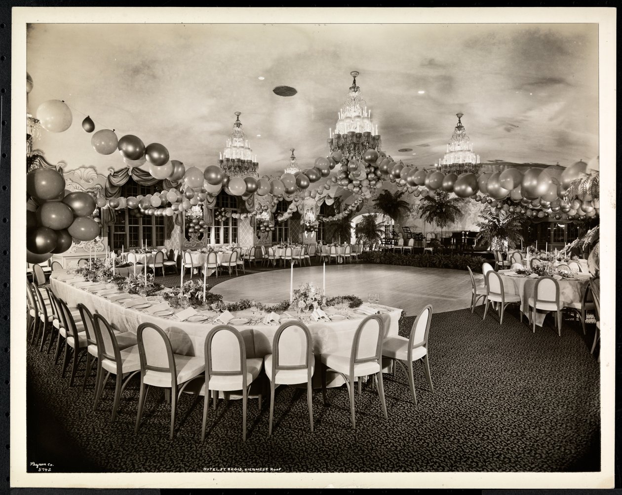 The Viennese Roof at the Hotel St. Regis, 1937 by Byron Company