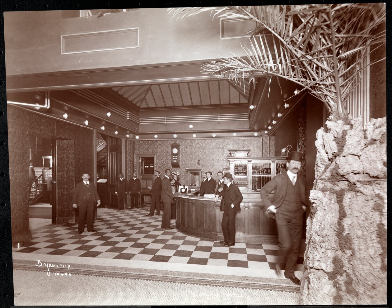 The Lobby and Registration Desk at the Hotel Victoria by Byron Company