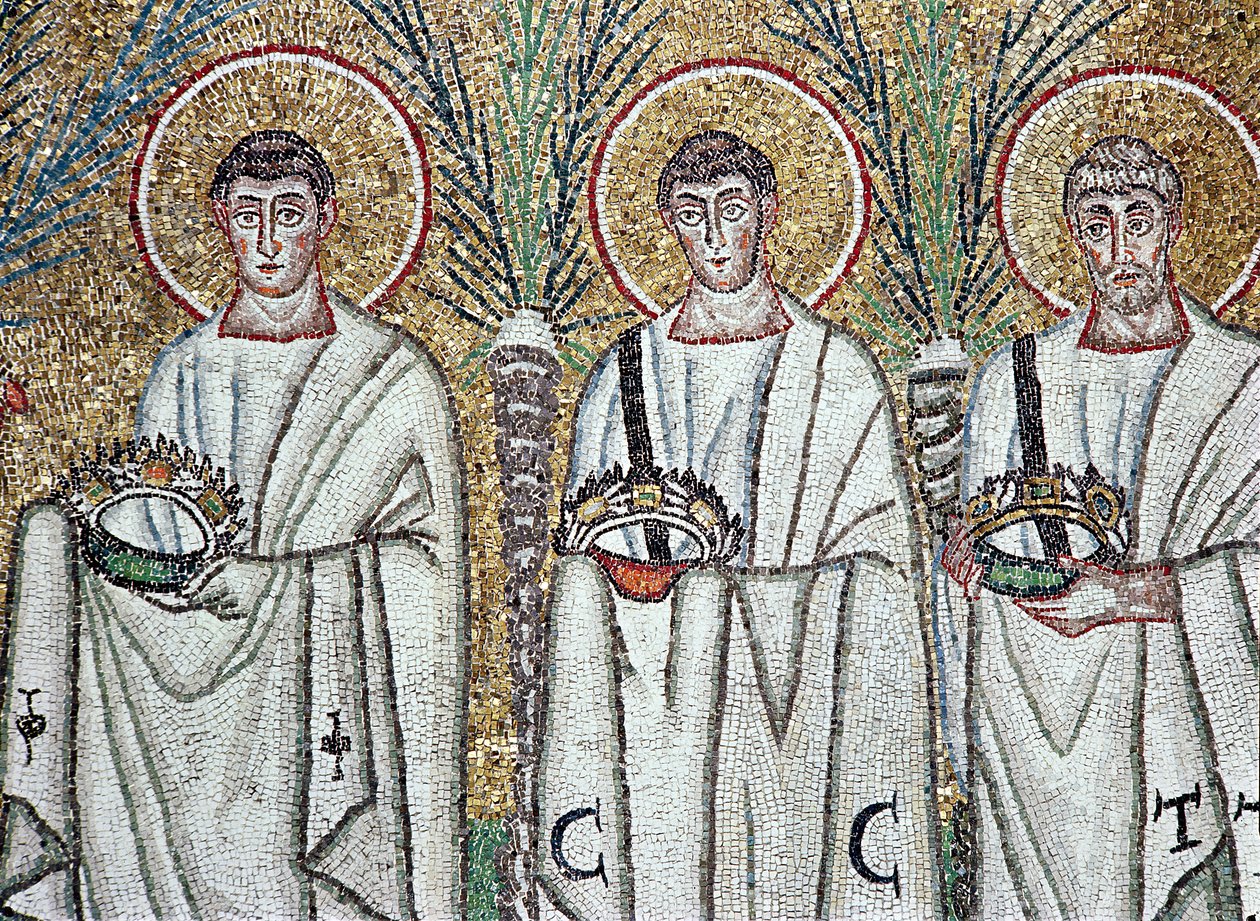 Procession of the Martyrs (detail) by Byzantine School