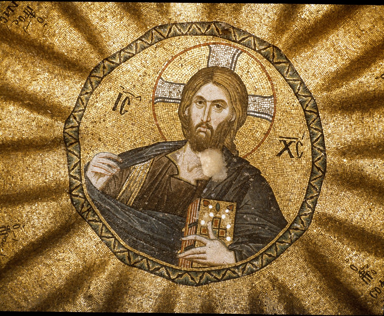 Christ Pantocrator (or Christ in glory) (Mosaic) by Byzantine