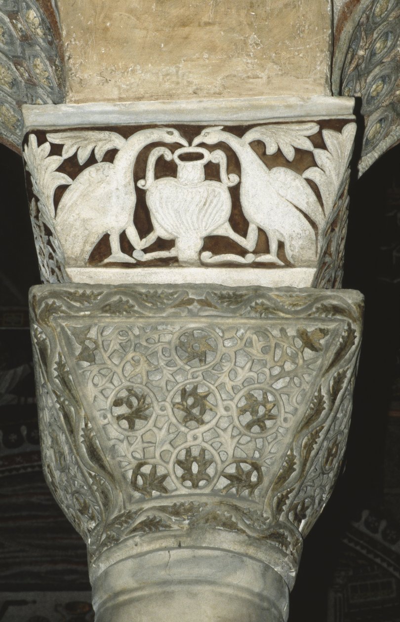 Decorated capital from the interior by Byzantine School